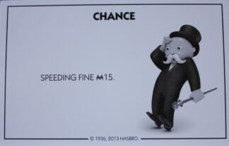 PARTS ONLY - Monopoly Board Game Hasbro 2013 Version - #5 Chance Card Only