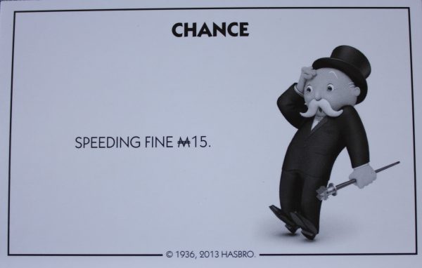 PARTS ONLY - Monopoly Board Game Hasbro 2013 Version - #5 Chance Card Only