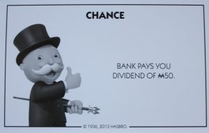 PARTS ONLY - Monopoly Board Game Hasbro 2013 Version - #3 Chance Card Only