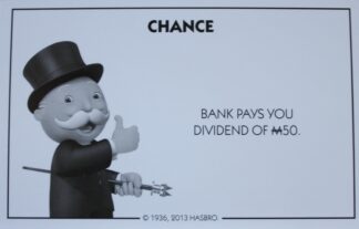 PARTS ONLY - Monopoly Board Game Hasbro 2013 Version - #3 Chance Card Only