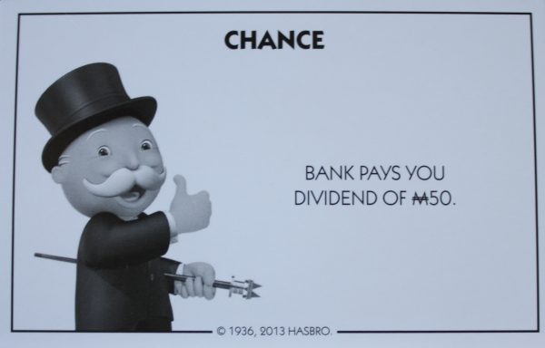 PARTS ONLY - Monopoly Board Game Hasbro 2013 Version - #3 Chance Card Only
