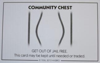 PARTS ONLY - Monopoly Board Game Hasbro 2013 Version - #6 Community Chest Card Only