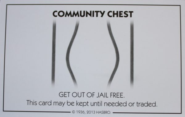 PARTS ONLY - Monopoly Board Game Hasbro 2013 Version - #6 Community Chest Card Only