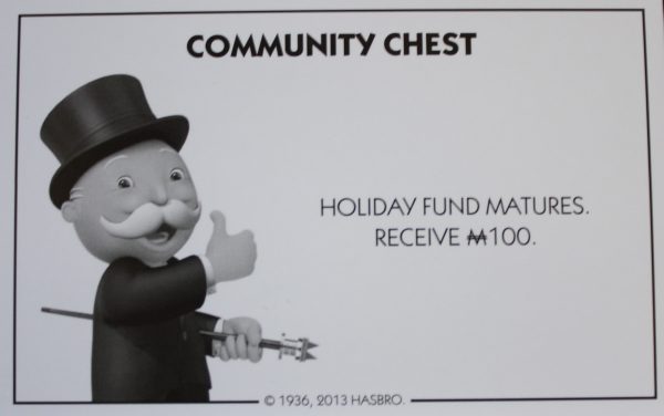 PARTS ONLY - Monopoly Board Game Hasbro 2013 Version - #7 Community Chest Card Only