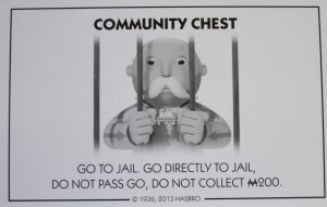 PARTS ONLY - Monopoly Board Game Hasbro 2013 Version - #8 Community Chest Card Only
