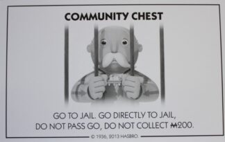 PARTS ONLY - Monopoly Board Game Hasbro 2013 Version - #8 Community Chest Card Only
