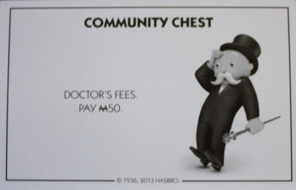 PARTS ONLY - Monopoly Board Game Hasbro 2013 Version - #9 Community Chest Card Only