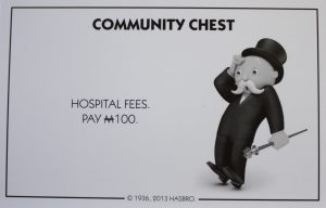 PARTS ONLY - Monopoly Board Game Hasbro 2013 Version - #11 Community Chest Card Only