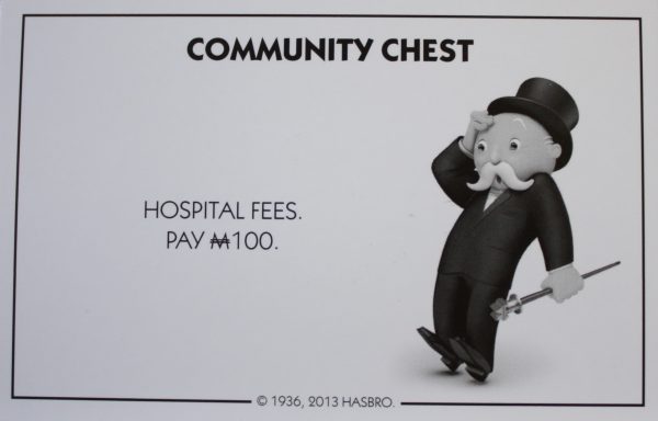 PARTS ONLY - Monopoly Board Game Hasbro 2013 Version - #11 Community Chest Card Only