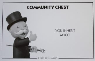 PARTS ONLY - Monopoly Board Game Hasbro 2013 Version - #13 Community Chest Card Only