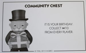 PARTS ONLY - Monopoly Board Game Hasbro 2013 Version - #14 Community Chest Card Only
