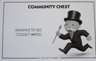 PARTS ONLY - Monopoly Board Game Hasbro 2013 Version - #15 Community Chest Card Only