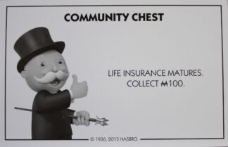 PARTS ONLY - Monopoly Board Game Hasbro 2013 Version - #3 Community Chest Card Only