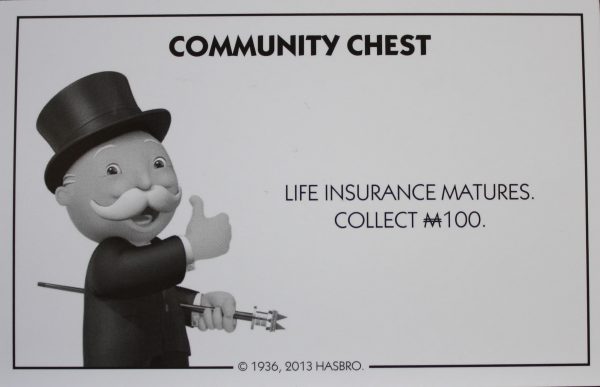 PARTS ONLY - Monopoly Board Game Hasbro 2013 Version - #3 Community Chest Card Only