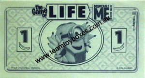 PARTS ONLY -The Game of Life Board Game "Despicable Me" Version - (1) Pack of (25) Banana Bucks Only
