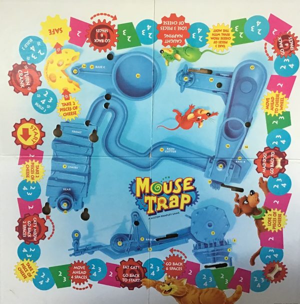 PARTS ONLY -Mousetrap Board Game 1999 Version - Gameboard Only