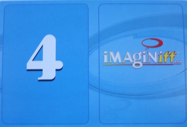 PARTS ONLY - Imaginiff Board Game - #4 Blue Voting Card Only
