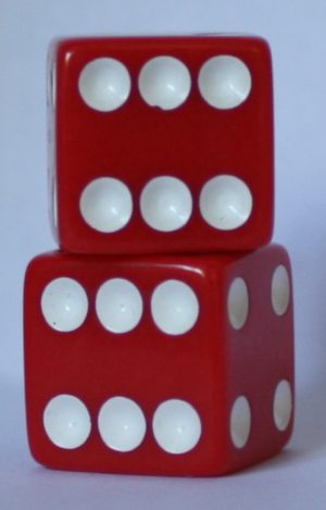PARTS ONLY -Monopoly Board Game "Lion King" Version - (2) Dice
