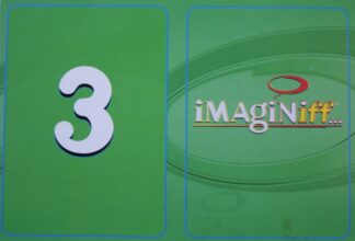 PARTS ONLY -Imaginiff Board Game - #3 Green Voting Card Only