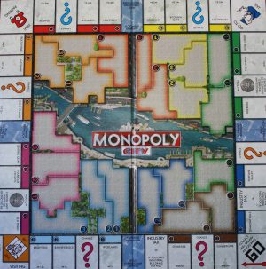PARTS ONLY - Monopoly Board Game "City Edition"- Game Board Only