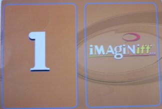PARTS ONLY -Imaginiff Board Game - #1 Orange Voting Card Only