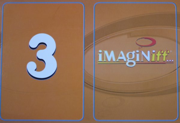 PARTS ONLY -Imaginiff Board Game - #3 Orange Voting Card Only
