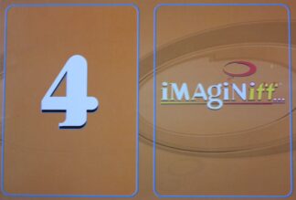 PARTS ONLY -Imaginiff Board Game - #4 Orange Voting Card Only