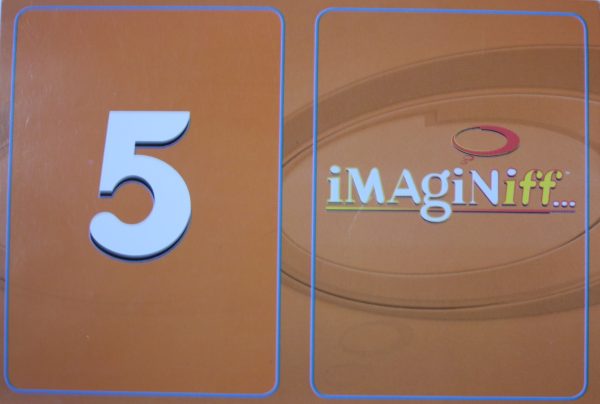 PARTS ONLY -Imaginiff Board Game - #5 Orange Voting Card Only