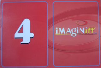PARTS ONLY -Imaginiff Board Game - #4 Red Voting Card Only