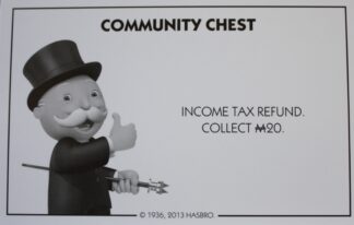 PARTS ONLY - Monopoly Board Game Hasbro 2013 Version - #12 Community Chest Card Only