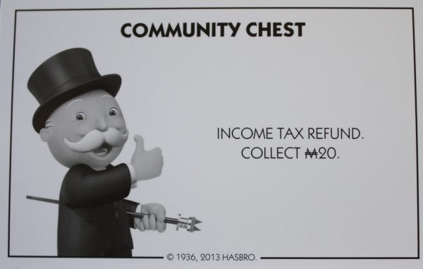 PARTS ONLY - Monopoly Board Game Hasbro 2013 Version - #12 Community Chest Card Only