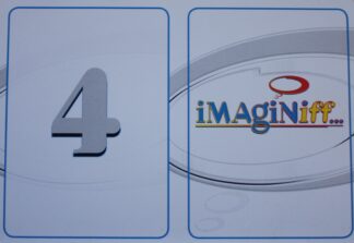PARTS ONLY - Imaginiff Board Game - #4 White Voting Card Only