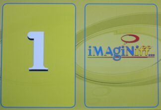 PARTS ONLY -Imaginiff Board Game - #1 Yellow Voting Card Only