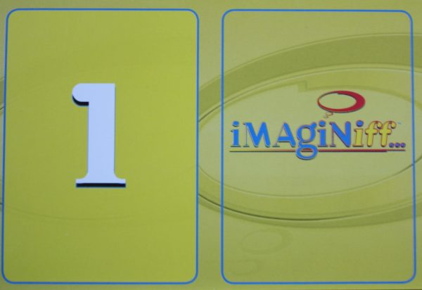 PARTS ONLY -Imaginiff Board Game - #1 Yellow Voting Card Only