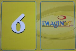 PARTS ONLY -Imaginiff Board Game - #6 Yellow Voting Card Only
