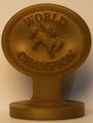 PARTS ONLY -Rodeo - Opoly Board Game - (1) Gold "World Champion" Token