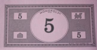 PARTS ONLY -Monopoly Board Game "1935 Deluxe First Edition Classic Reproduction" - Pack (10) $5 Money Only