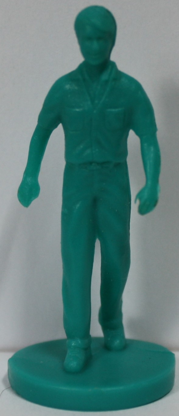 PARTS ONLY -Goosebumps "One Day at Horrorland" Board Game - (1) Green Male Pawn Only