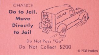 PARTS ONLY -Monopoly Board Game "1935 Deluxe First Edition Classic Reproduction" - #5 Chance Card Only