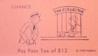 PARTS ONLY -Monopoly Board Game "1935 Deluxe First Edition Classic Reproduction" - #8 Chance Card Only