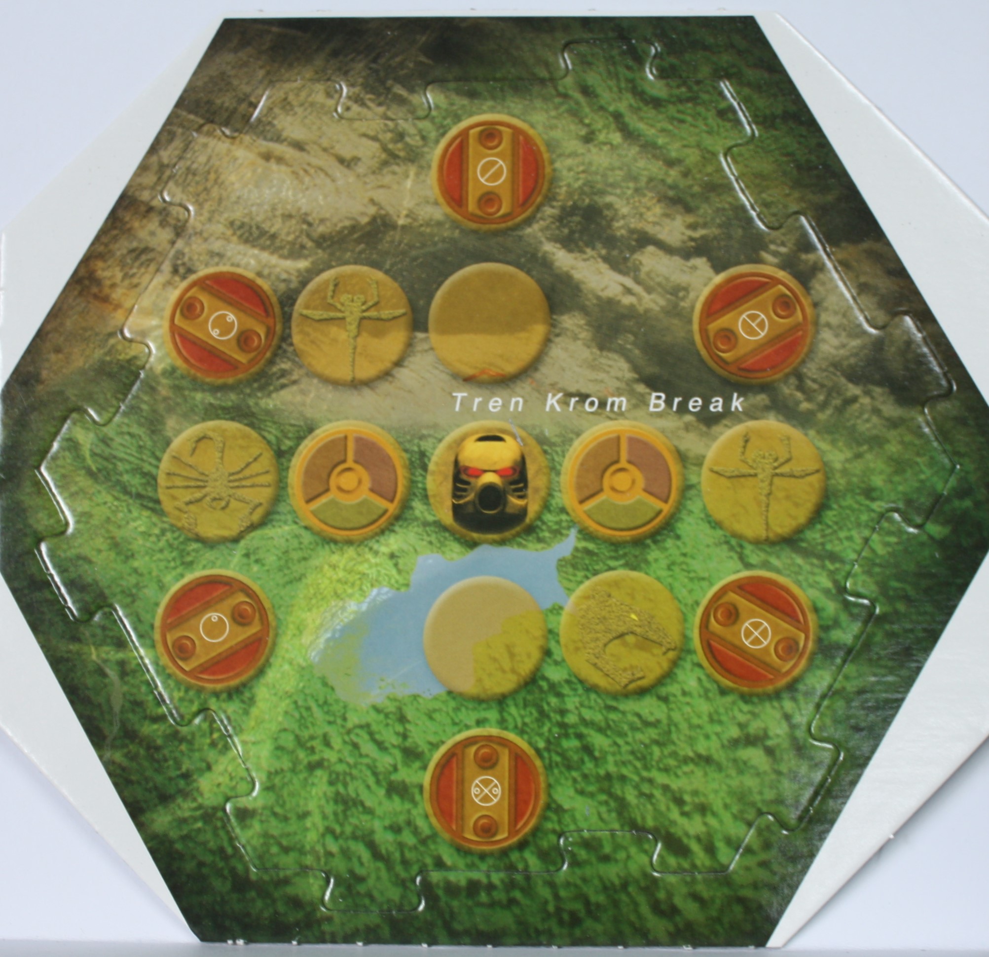 PARTS ONLY -Bionicle "Quest for Makuta" Adventure Board Game - #13 Mata Nui Board Only