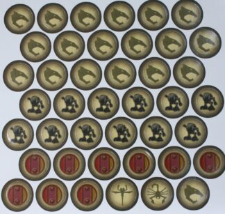 PARTS ONLY -Bionicle "Quest for Makuta" Adventure Board Game - #2 Double Sided Tokens Only