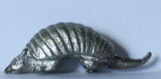 PARTS ONLY - Houston In-A-Box Board Game - (1) Metal Armadillo Token Only