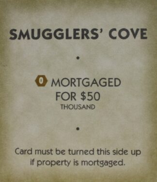 PARTS ONLY - Monopoly "Tropical Tycoon" DVD Board Game - (1) Smugglers Cove Title Deed Card Only