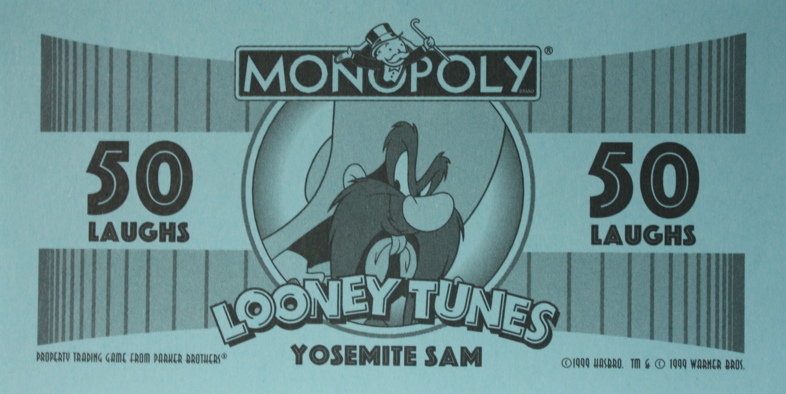 PARTS ONLY - Monopoly Looney Tunes - Pack (10) 50 Laugh Money