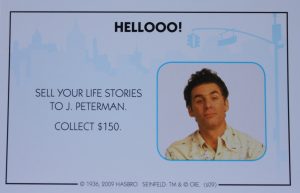 PARTS ONLY - Monopoly Seinfeld Board Game - #2 Hellooo! Card Only