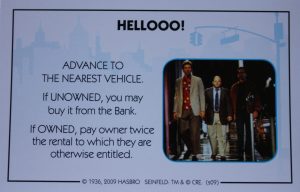 PARTS ONLY - Monopoly Seinfeld Board Game - #8 Hellooo! Card Only