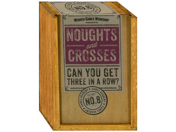 Games Academy "Noughts and Crosses" in Wood box - New