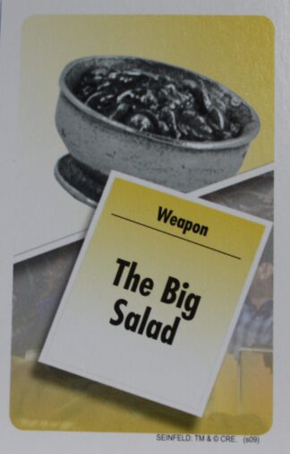 PARTS ONLY - Clue Seinfeld Board Game - #10 The Big Salad Weapon Card Only