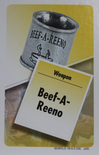 PARTS ONLY - Clue Seinfeld Board Game - #14 Beef-A-Reeno Weapon Card Only